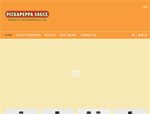 Tablet Screenshot of pickapeppa.com
